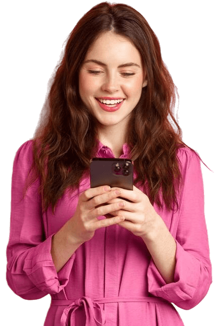 Woman using phone